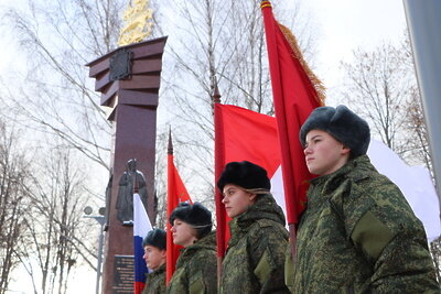    Стела «Населенный пункт воинской доблести» © Пресс-служба Министерства благоустройства Московской области