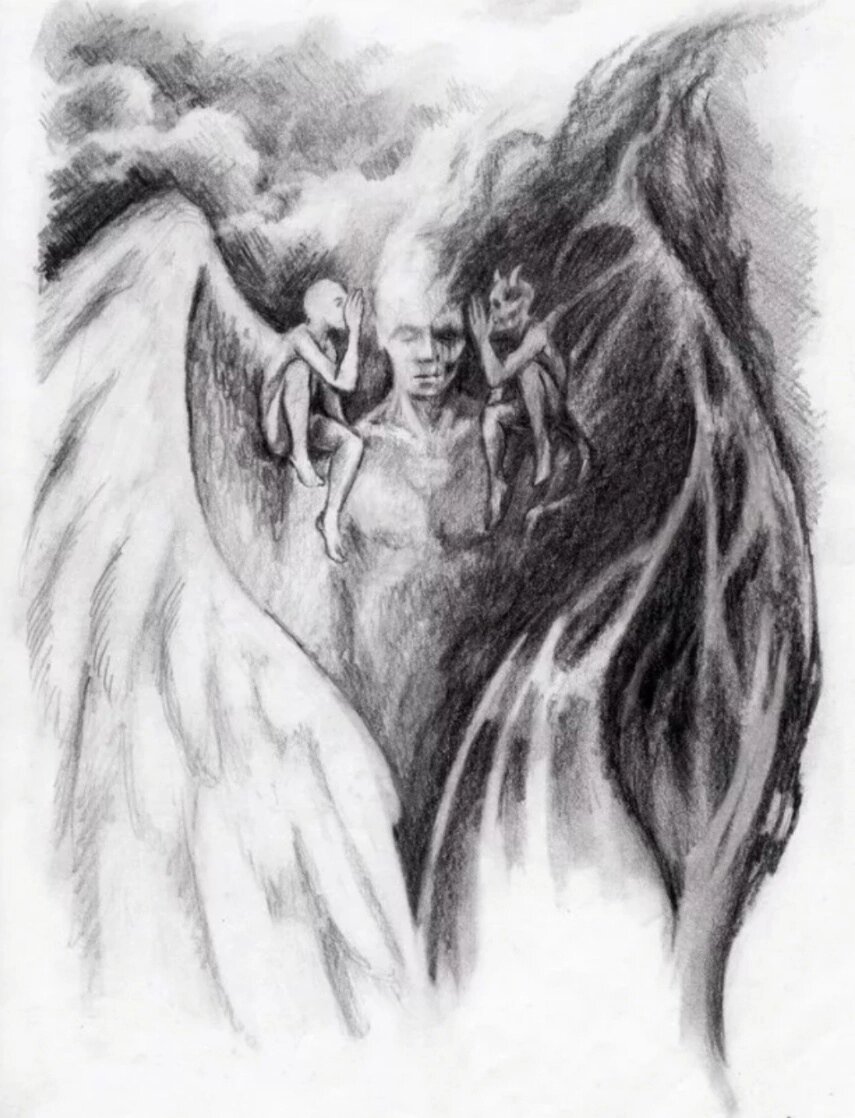 Рисунки ангелов и демонов