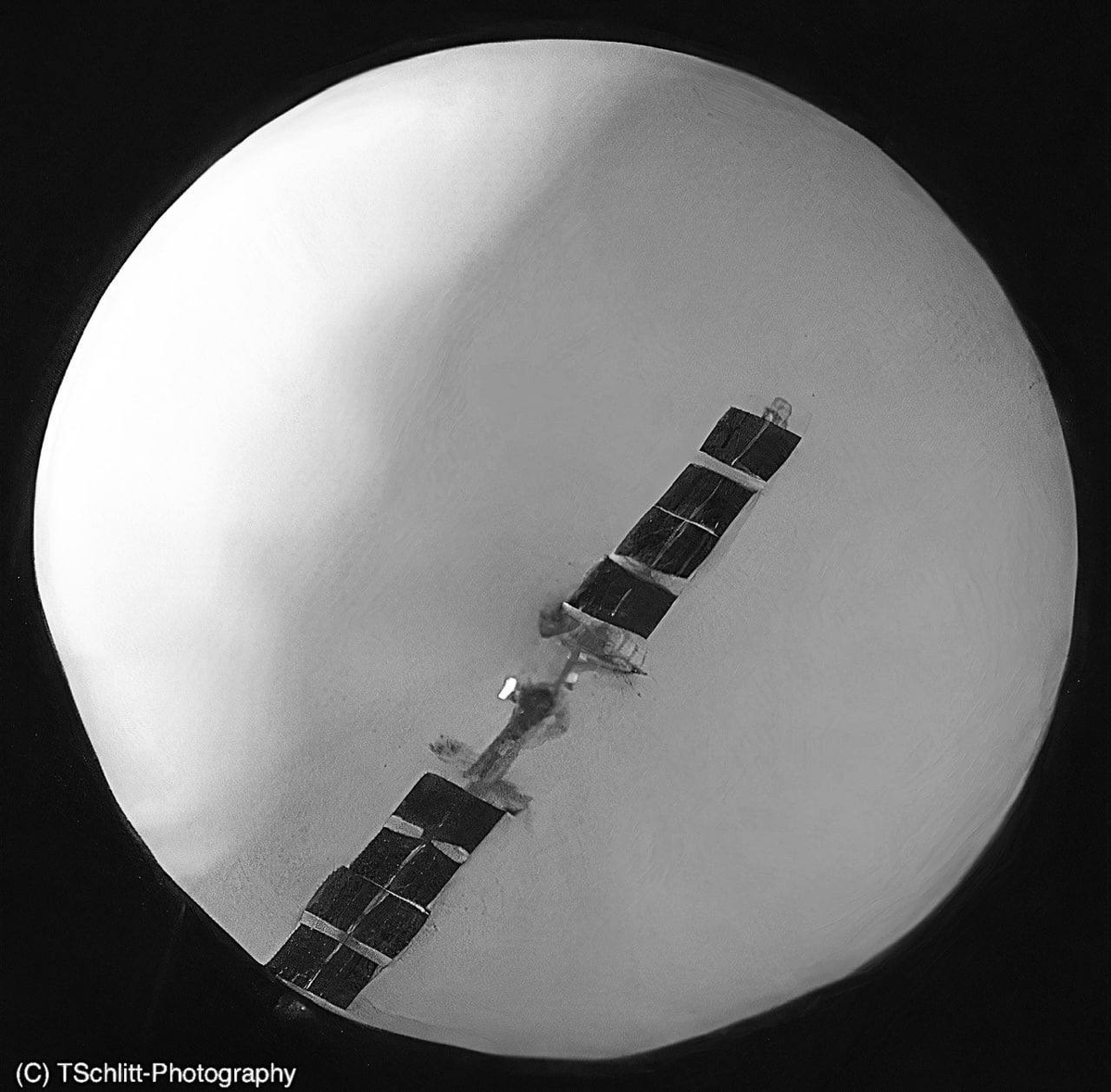 Полет над США