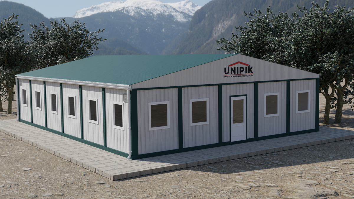 Модульная столовая Unipik вместимостью 50 человек