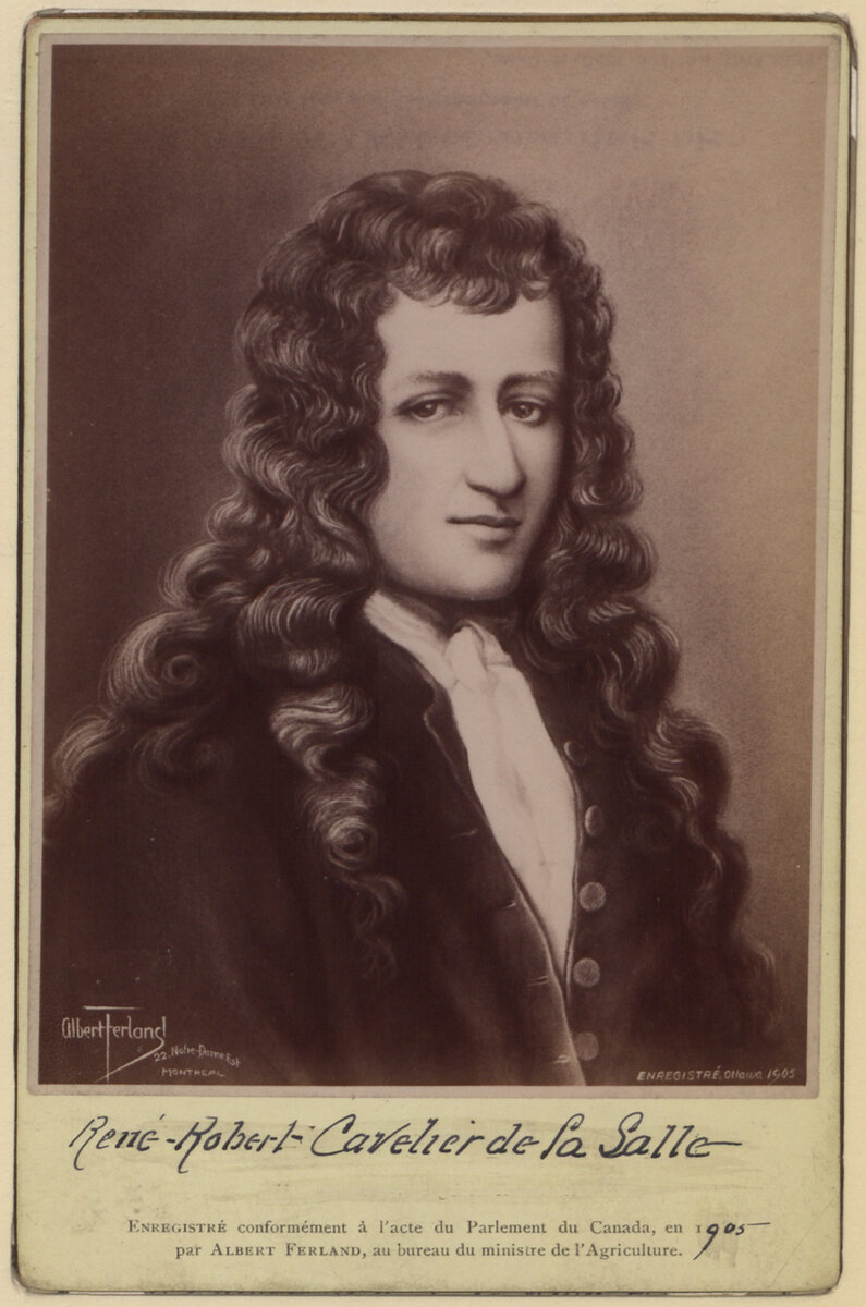 Позднее изображение. Как выглядел Ла Саль мы точно не знаем...