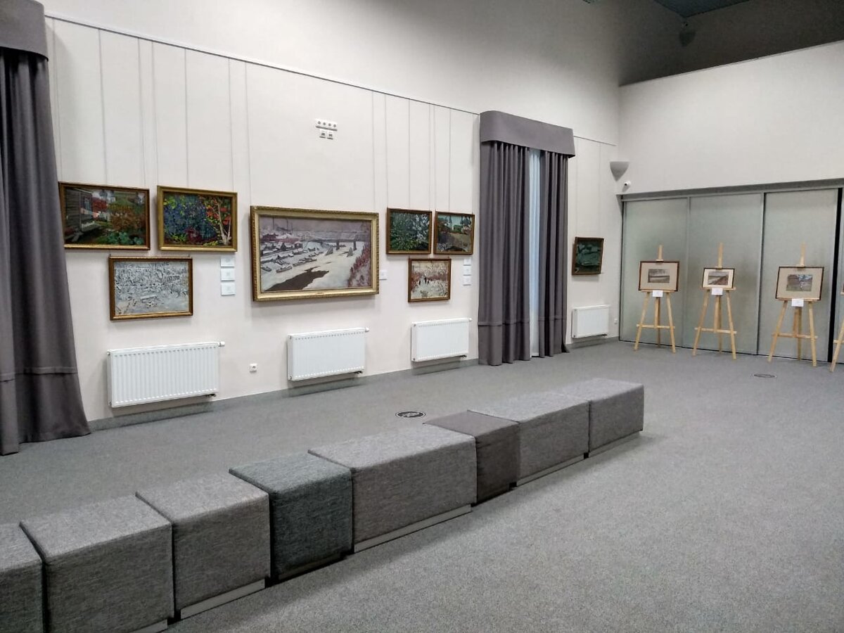 Выставка работ художника Митинского в музее Словцова. Тюмень. Октябрь. 2020 год.