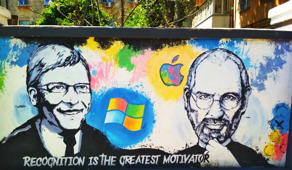 граффити на заборе