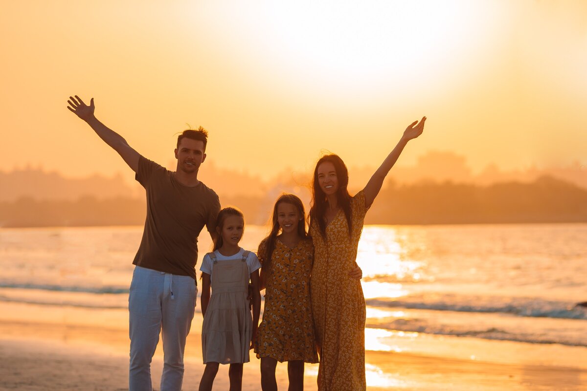 Отдых всей семьей.