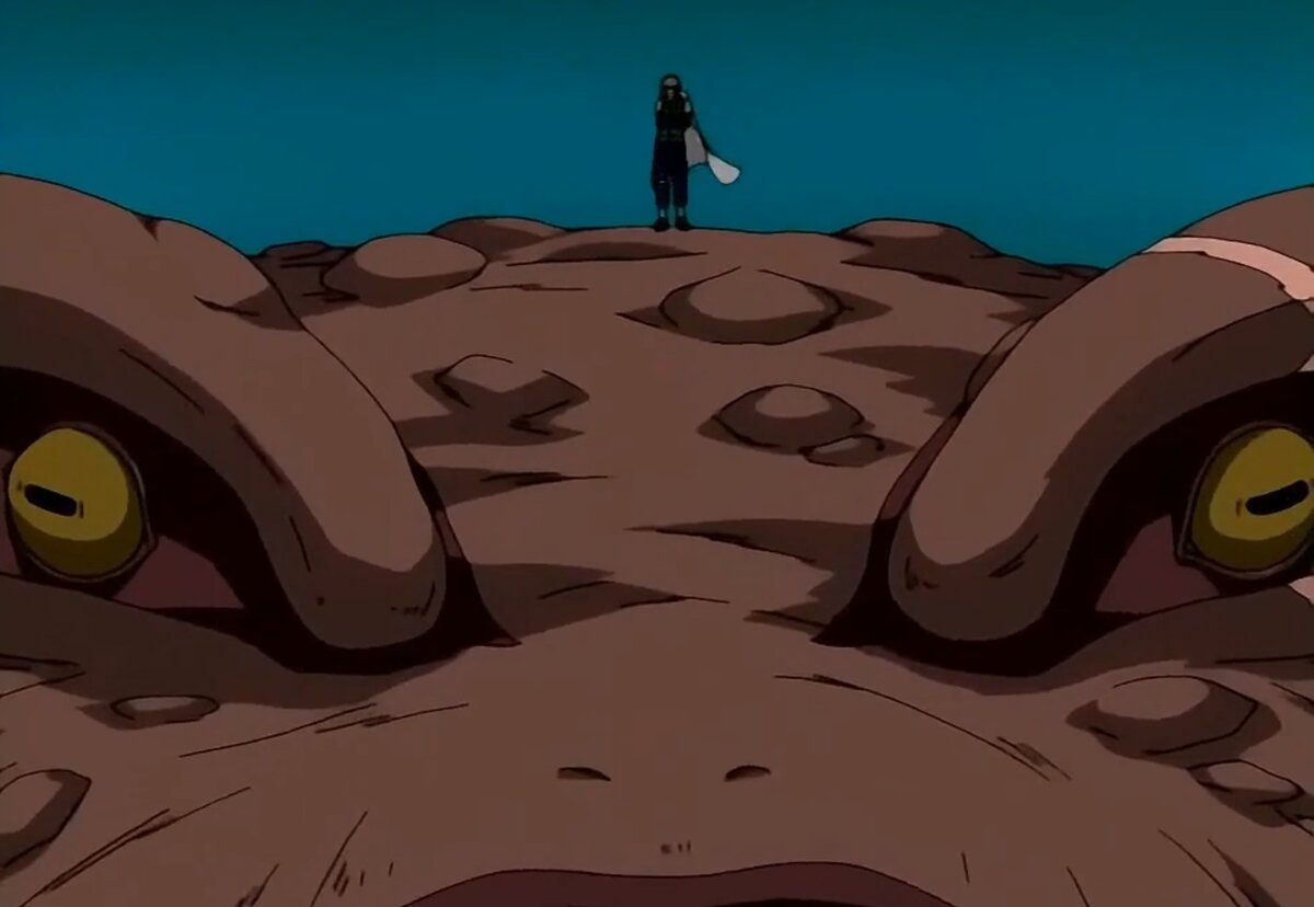 4 хокаге на голове Гамабунты