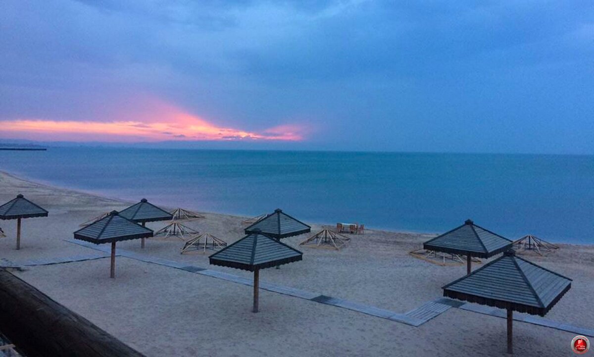 Пиршагинский пляж. Утро. Фото из открытых источников.