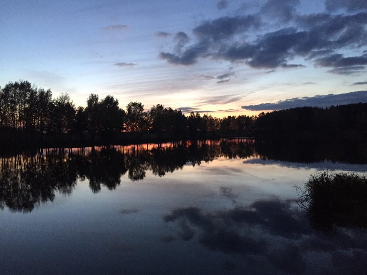 закат на озере "Карпятник"