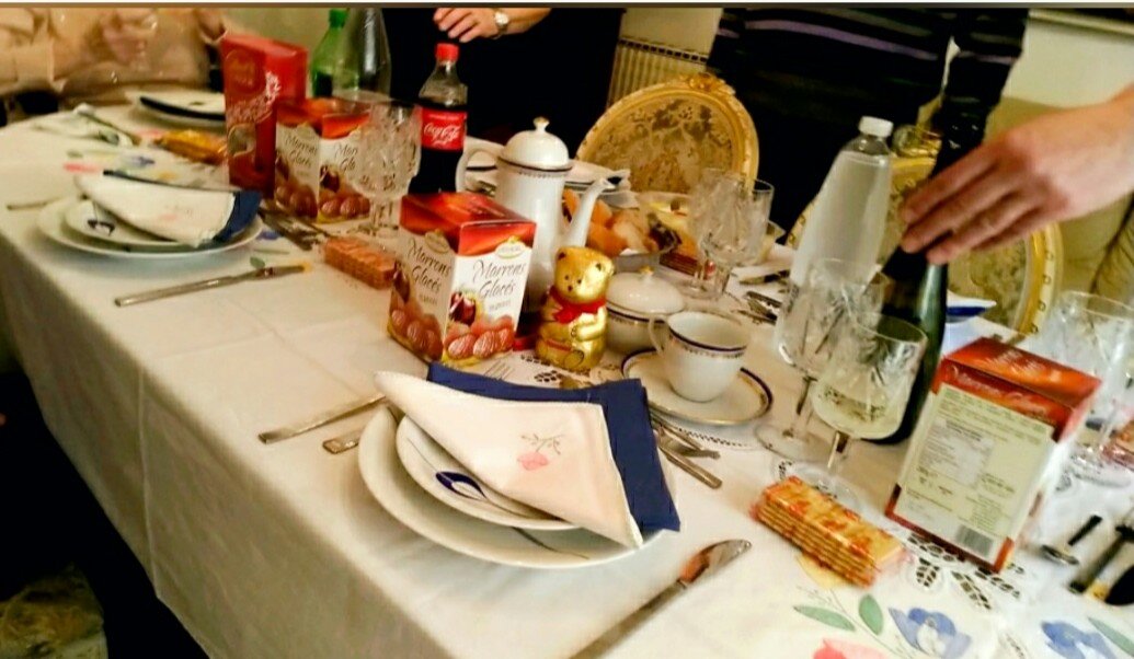 Рождественский обед итальянской семьи в Лигурии