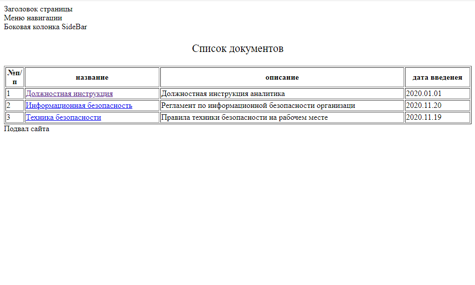 ниже приведен код