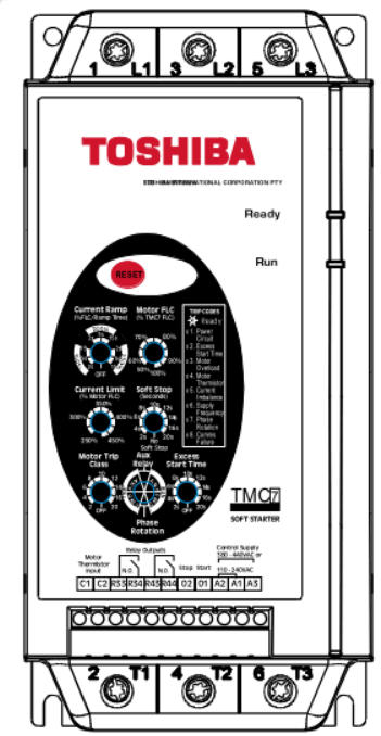 Древний софтстартер Toshiba TMC7