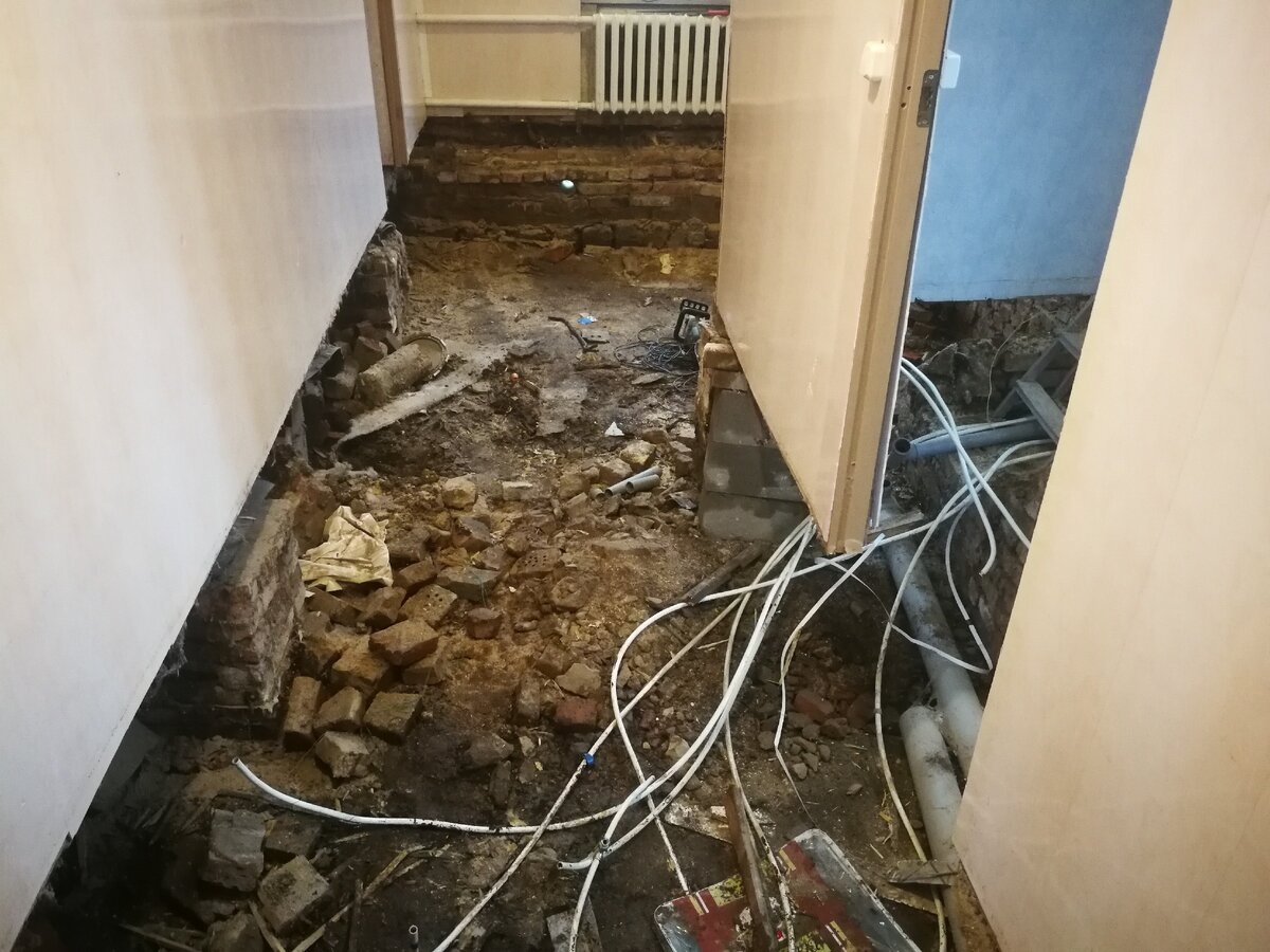 Разводка воды.