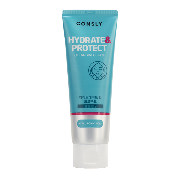 CONSLY Hyaluronic Acid Cleansing Foam “Hydrate&Protect”. Подойдёт для вех типов кожи. Пенка обладает увлажняющим эффектом, деликатно очищает кожу от любых загрязнений. Пенка не сушит кожу и препятствует появлению шелушений и стянутости. Пенка превосходно стимулирует процессы обновления, регенерации и улучшает текстуру кожи, заметно выравнивая её тон. 