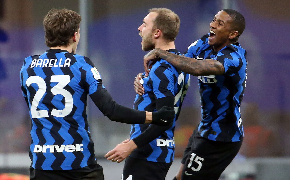 Эмоции после победного гола Эриксена