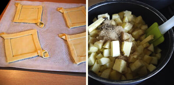 Это не проще простого, это еще проще - слоёные пирожные с яблоками и соленой карамелью