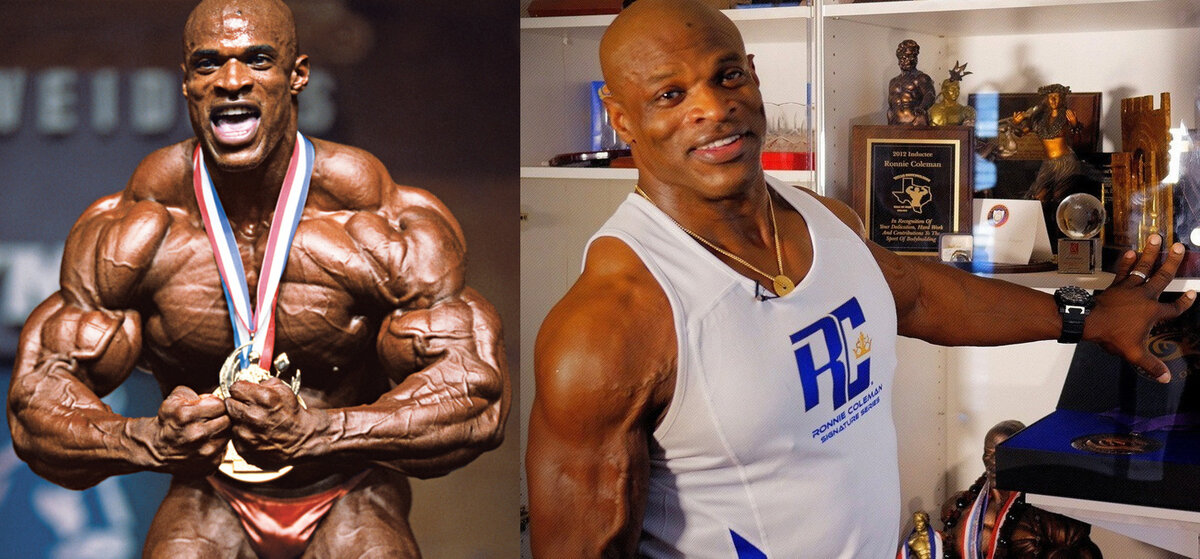 Напоминаю, что мой канал о НАТУРАЛЬНОМ тренинге, поэтому сразу уточню- речь сегодня пойдет не о "химиках", у которых набор и "слив" массы зависит от поступающих в организм гормонов ИЗВНЕ. У "натуралов" всё совершенно иначе. Кстати на фото тот самый случай, когда профессиональный атлет может в силу здоровья или возраста за несколько лет растерять до 90% (набранной "химическим" путем), мышечной массы- Ронни Колеман.