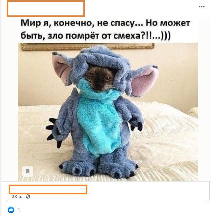 Ну, например, как вам такой пост  фейсбукчанина с весьма странным чувством юмора?  Лично мне не смешно, а  жалко бедное животное. И это самое безобидное, что можно увидеть от "юмористов" в соцсетях 