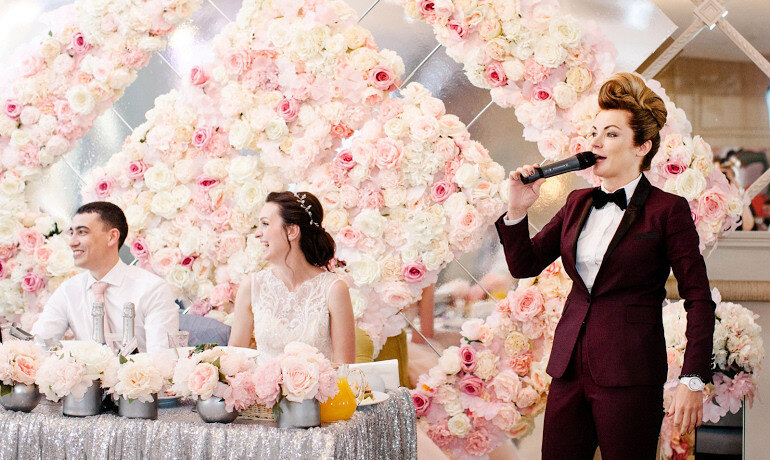 Анна Талышева на мероприятии 