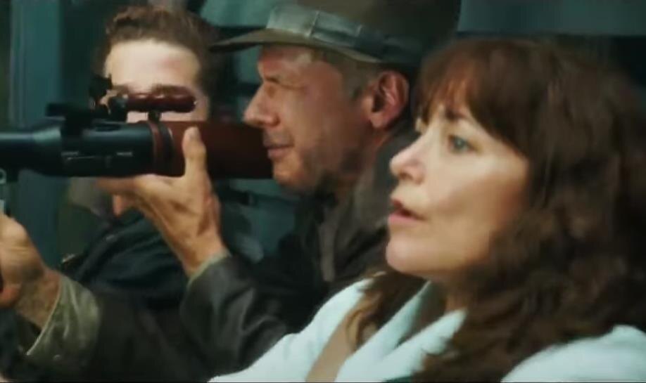    Скриншот из трейлера Индиана Джонс и Королевство хрустального черепа