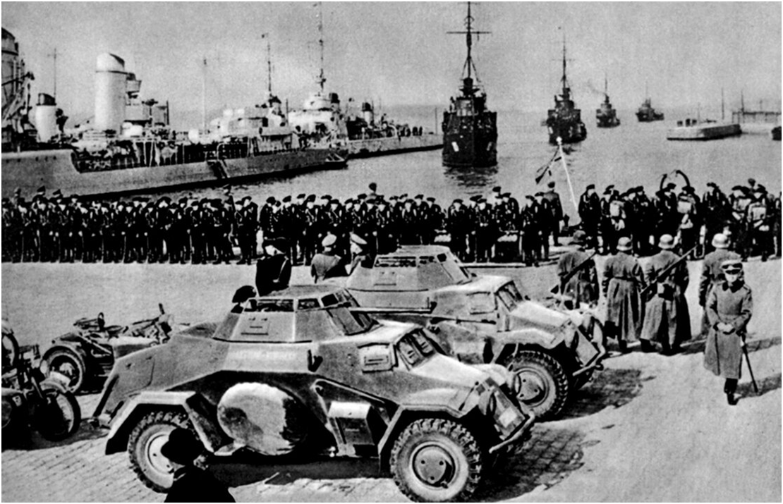 Немецкие войска в Клайпеде. Фото из открытых источников