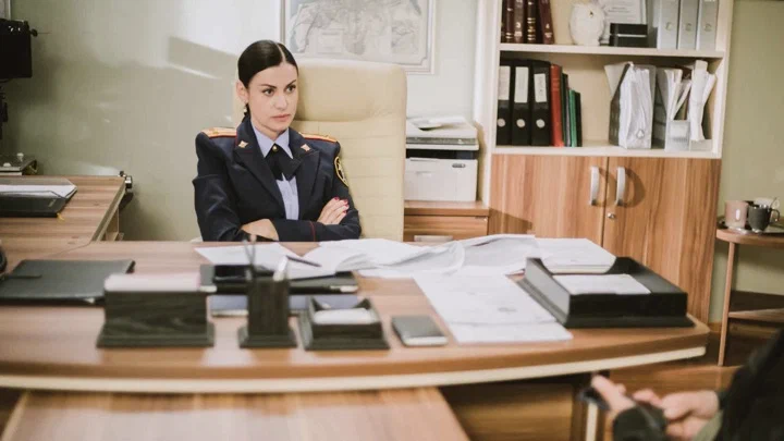 Кадр со съемок сериала "Тайны следствия 22"