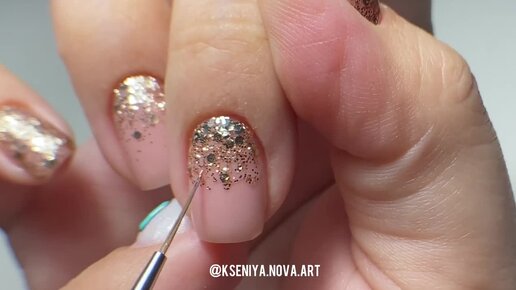 Как наносить блестки на гель лак | Интернeт магазин Fancy Nails | Дзен