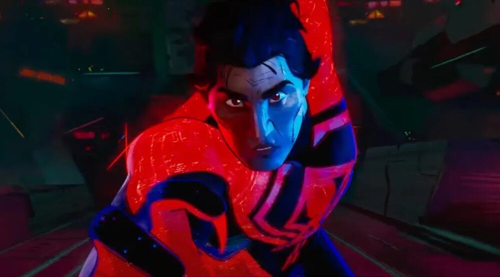     Кадр из мультфильма «Человек-паук: Через вселенные 2» (2023)