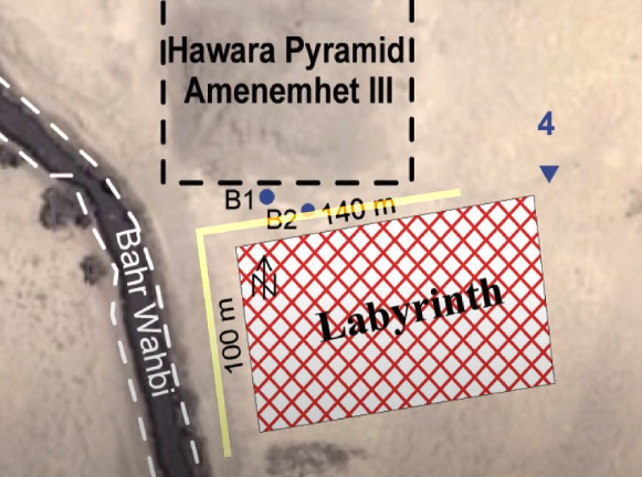 Структура подземного лабиринта согласно данным геологической разведки
