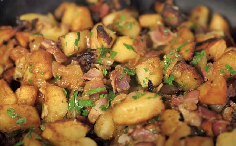 Готовим самую вкусную жареную картошку 