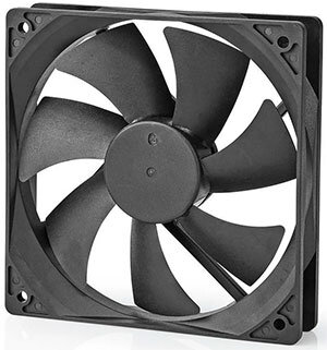 Обычный компьютерный вентилятор на 12 вольт