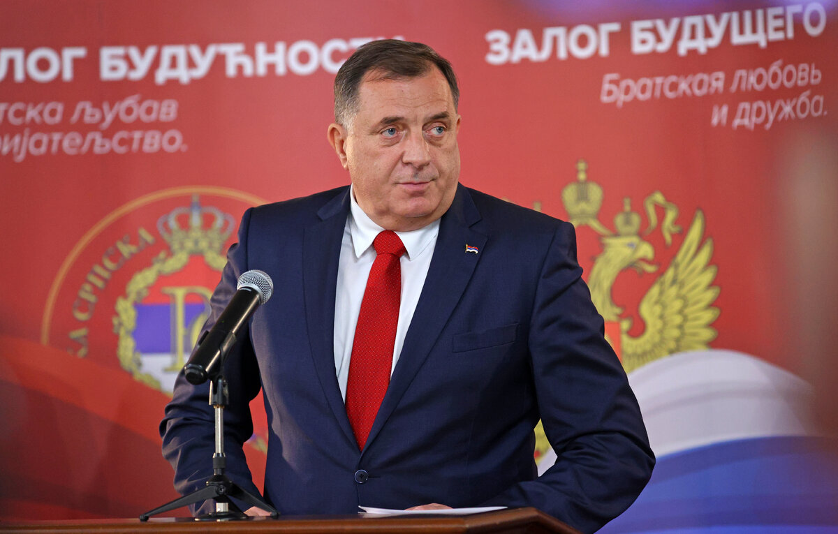    Президент Республики Сербской (энтитет Боснии и Герцеговины) Милорад Додик  Пресс-служба МИД РФ/ТАСС
