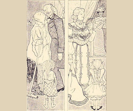 Т. Т. Гейне, «Семья у себя дома, когда нет гостей, и когда приходят гости». Из серии «Картины семейной жизни». «Симплициссимус», 1905 г. Мюнхен