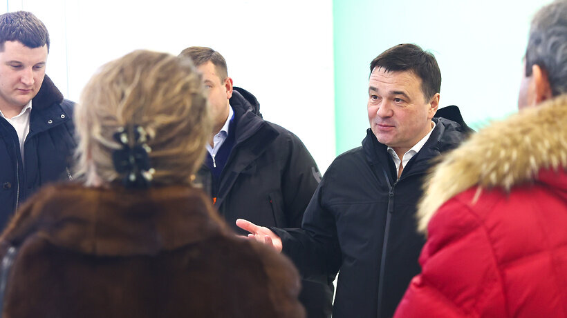    Губернатор проверил капремонт в СОШ №18 в Павловском-Посаде © Антон Чернов, «Подмосковье Сегодня»