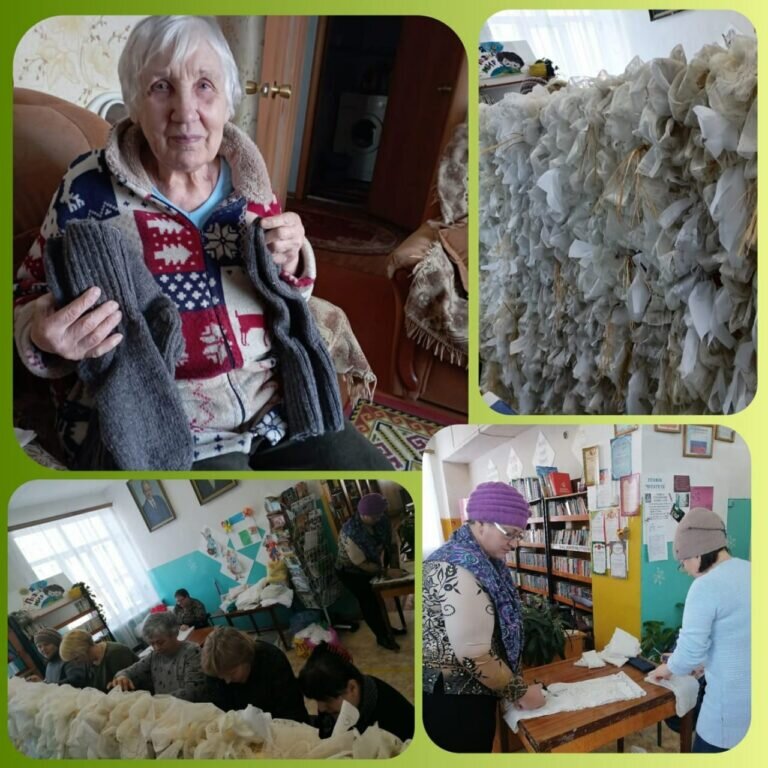    В Соль-Илецком округе плетут маскировочные сети участникам спецоперации Кристина Просвиркина