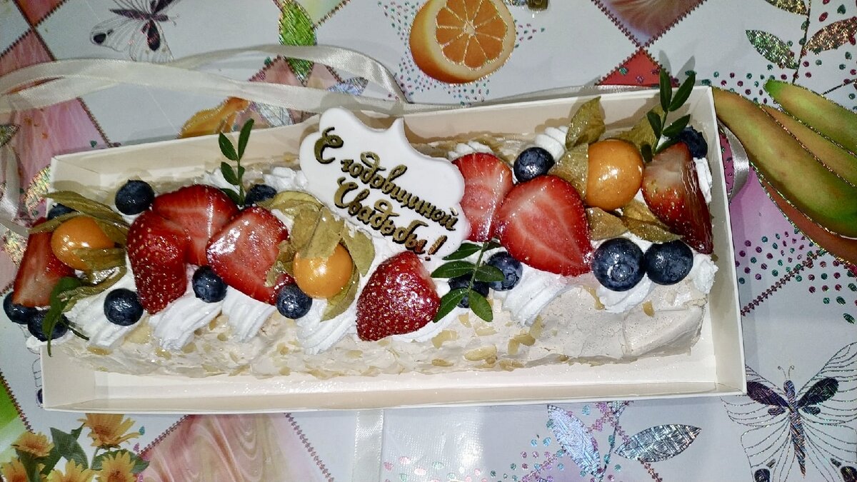 Меренговый рулет 