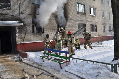    Пожар в квартире в городском округе Истра © Сайт Главного управления МЧС России по Московской области