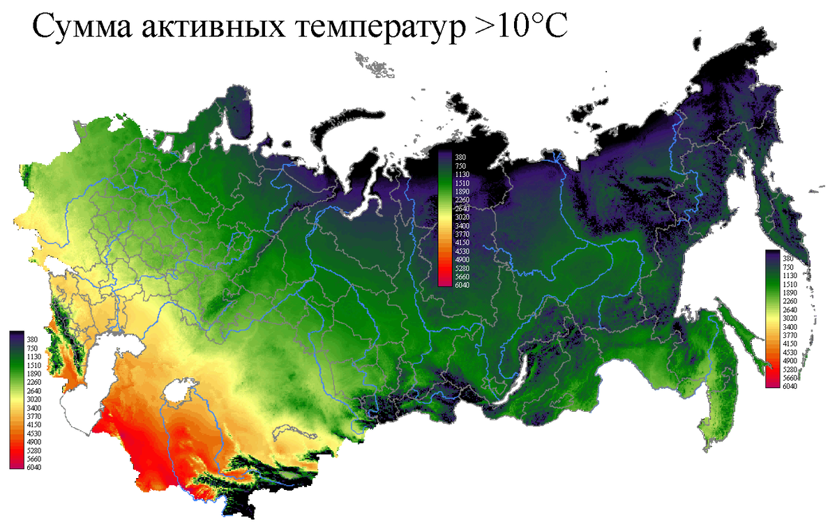 Температура в регионах