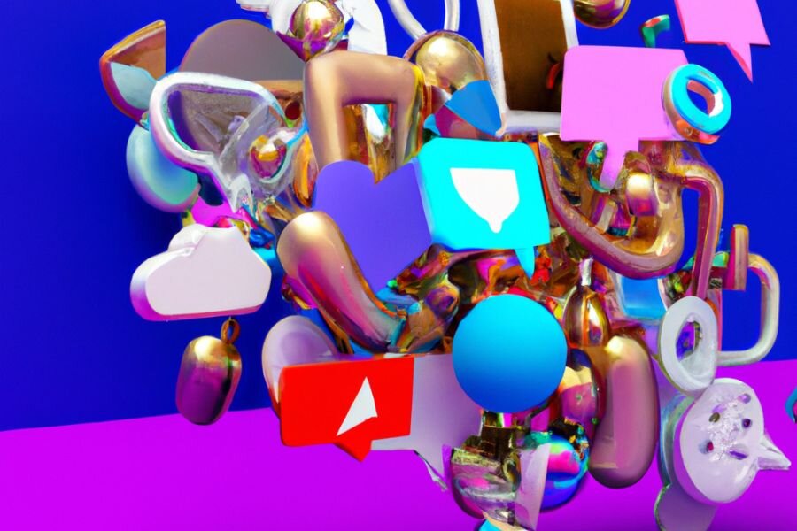 ИИ - нарисовал как он понимает соц сети