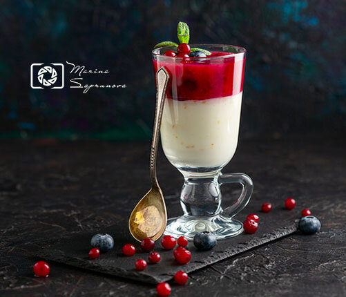 Молочно- клюквенный кисель.