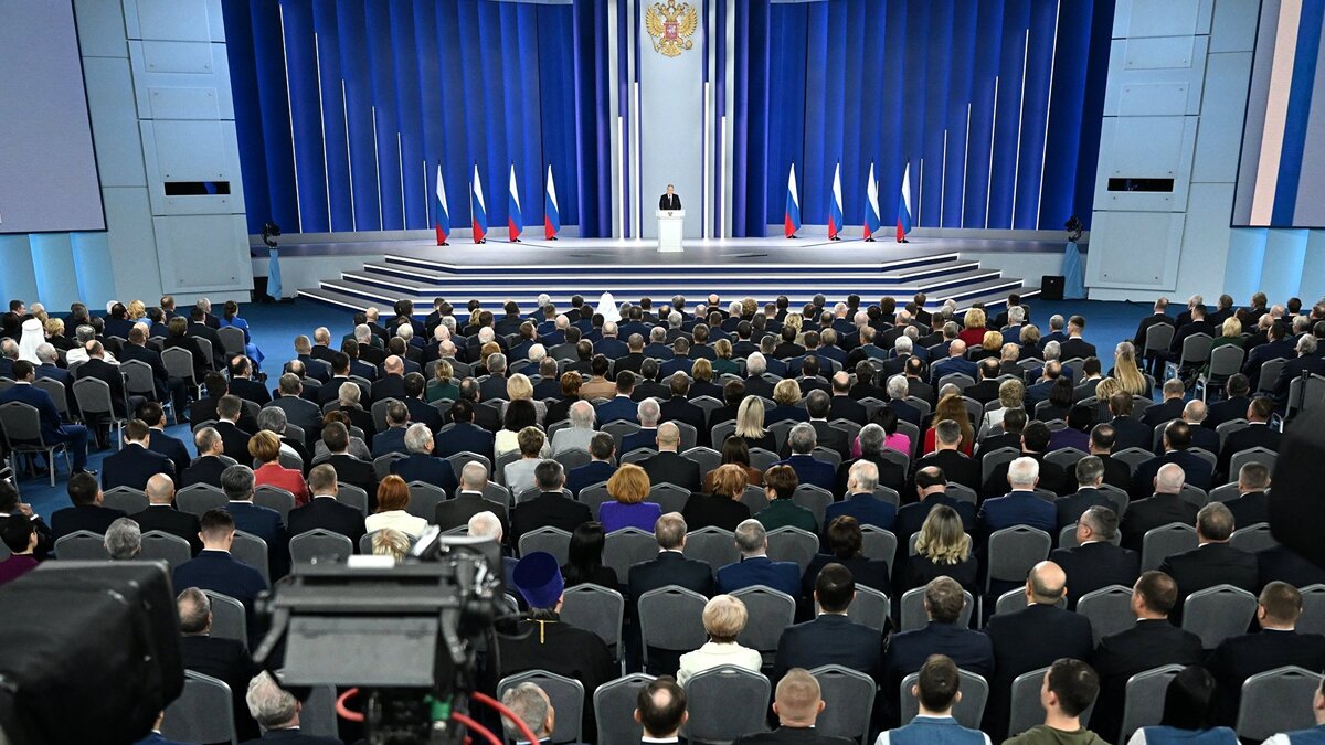    Послание президента РФ Владимира Путина Федеральному собранию© РИА Новости . Павел Бедняков