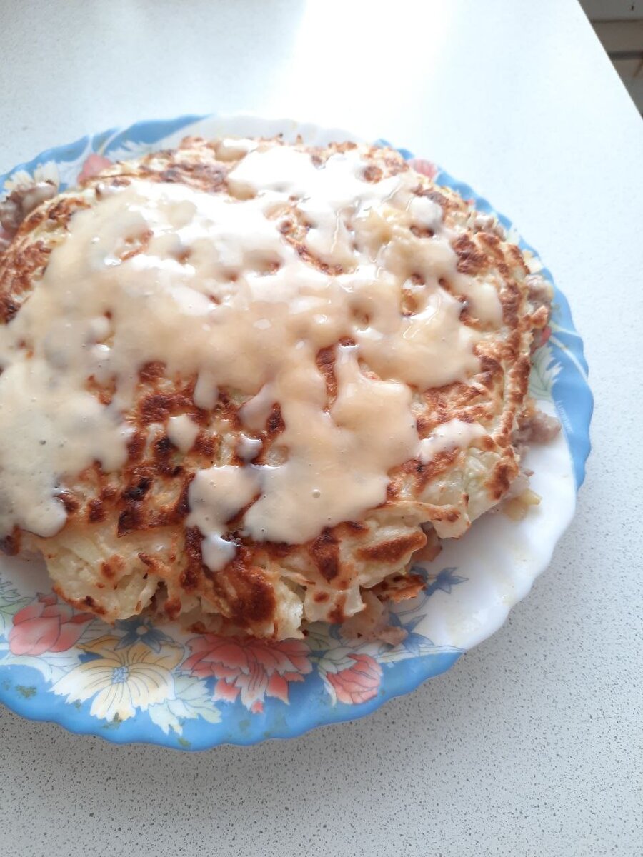 Капустный пирог с мясом