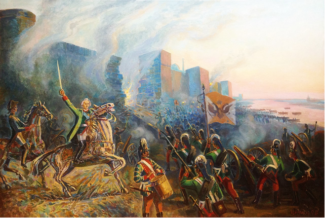                                    Штурм крепости Измаил. Декабрь 1790 г.