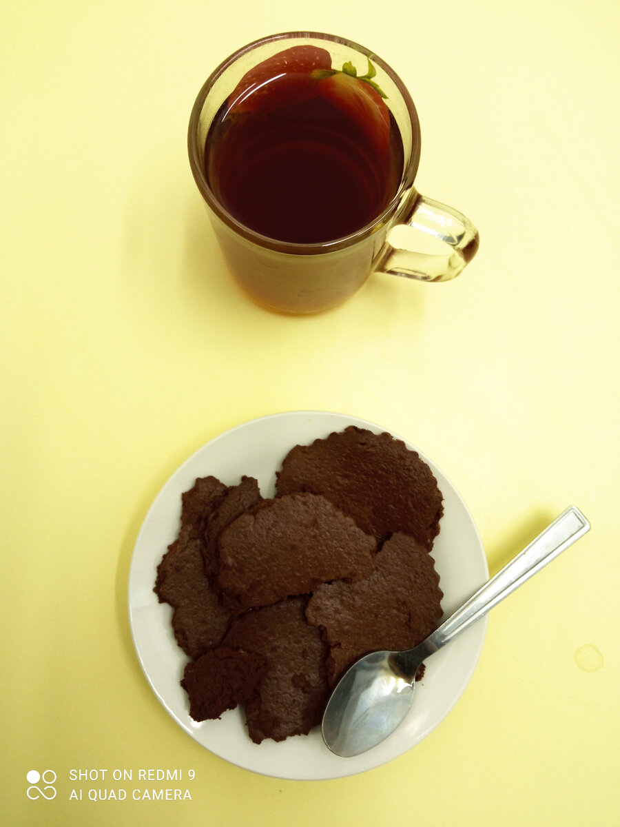 Перекус печенюшки шоколадные мягкие-79гр.,чай. К-135,68   Б-10,21  Ж-7,78  У-2,09.