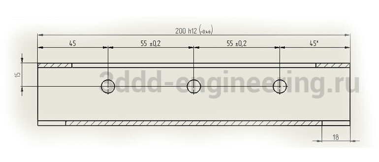Чертеж основания по ГОСТ в SolidWorks