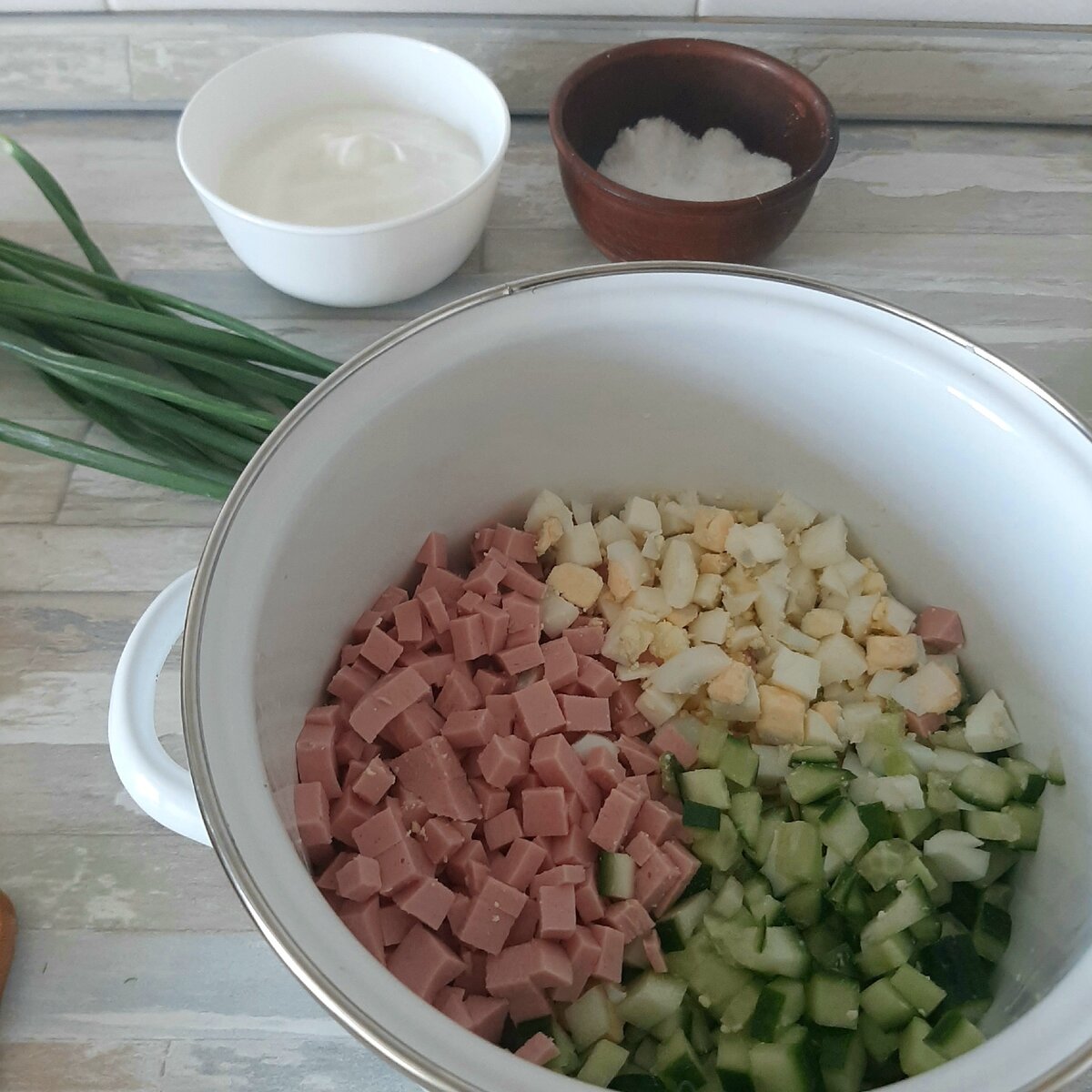 Окрошка с квасом