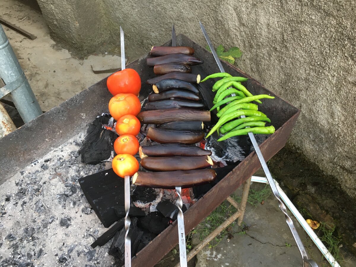 Овощи на мангале!