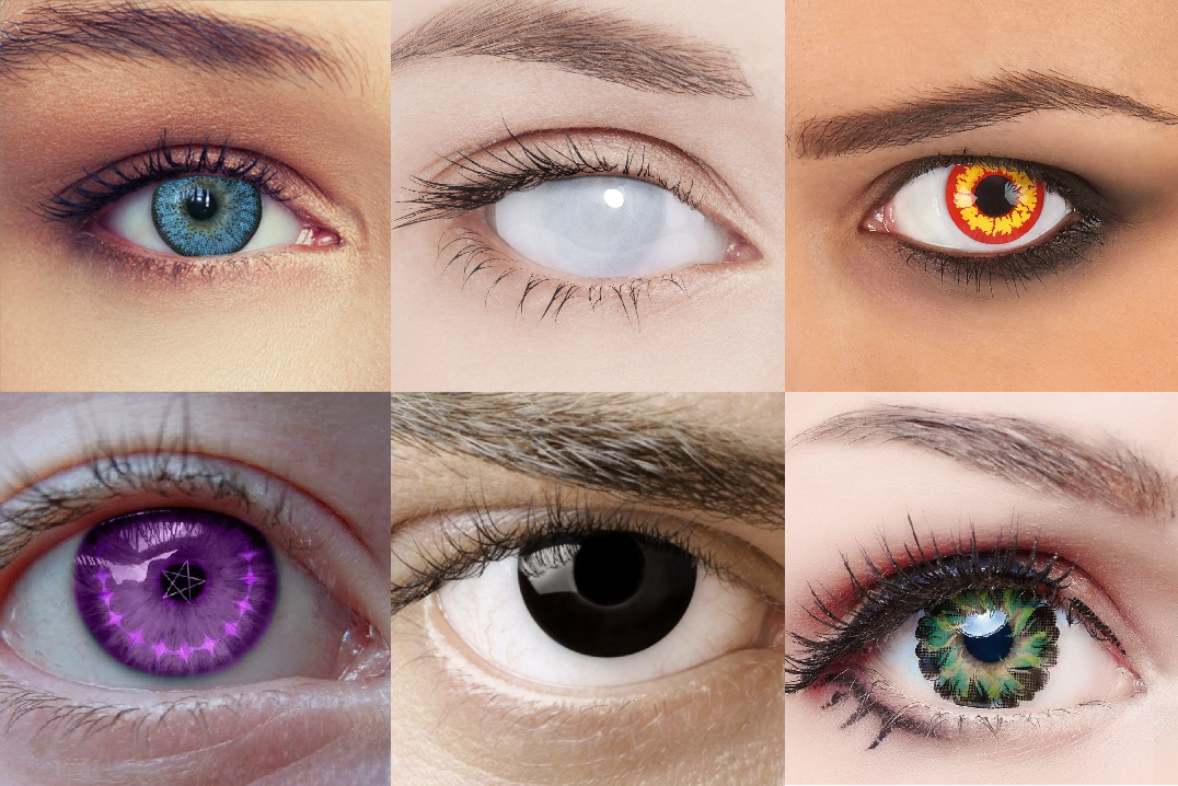 Почему нужны линзы. Линзы Незуко. Линзы u2. Разноцветные линзы для глаз. Глазные линзы цветные.