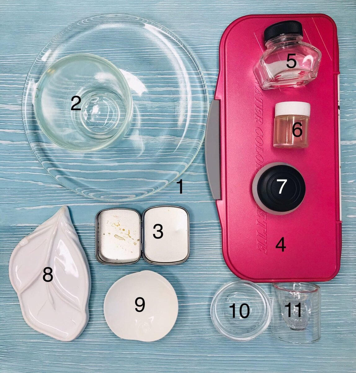 Фото автора. Некоторые мои принадлежности для акварели