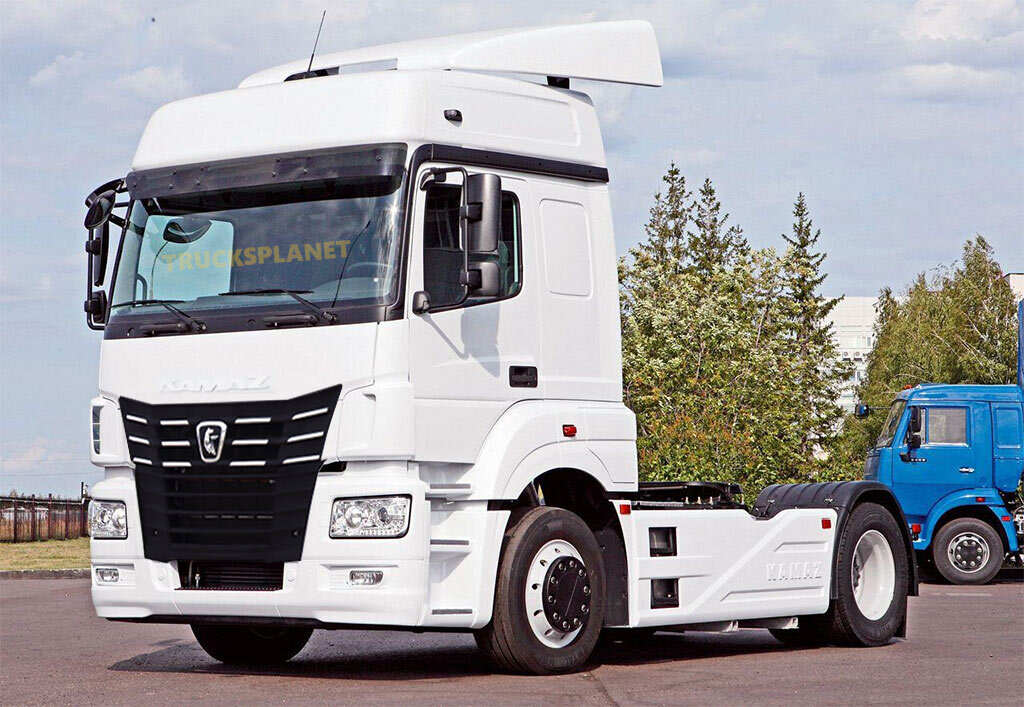 Первый вариант рестайлинга КамАЗ-5490 Neo. Работа автора Trucksplanet.