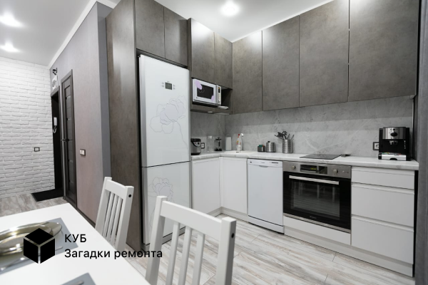 Современная кухня в хрущёвке. Фото vk.com