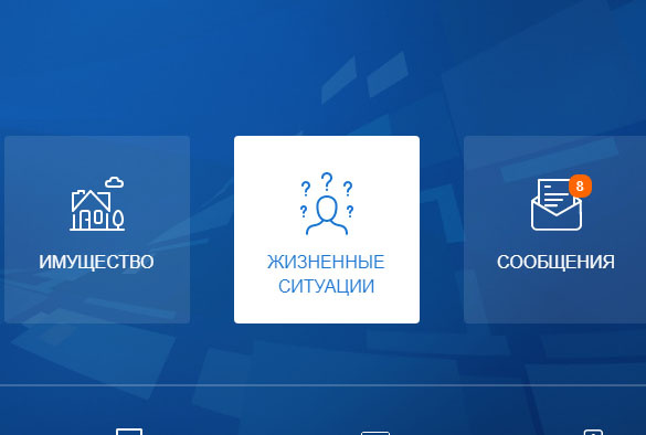 Кнопка "жизненные ситуации"
